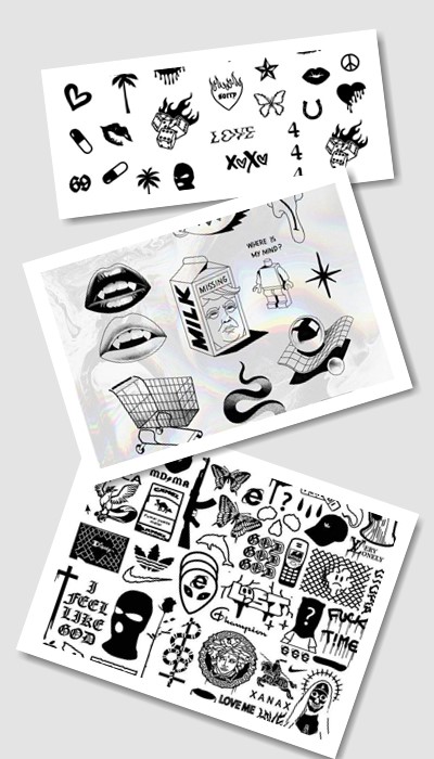 особливості ескізів тату векторні