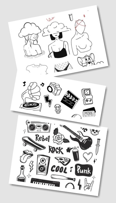 ескіз татуювання векторні