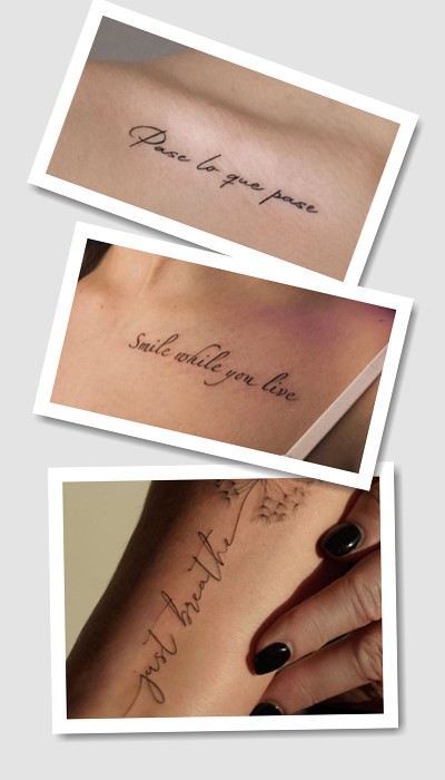 стиль татуювання написи з перекладом