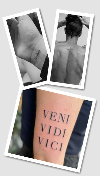 особливості тату написи з перекладом