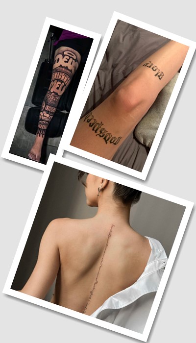 кому підійде татуювання написи з перекладом