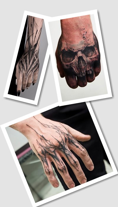 На долоні тату 