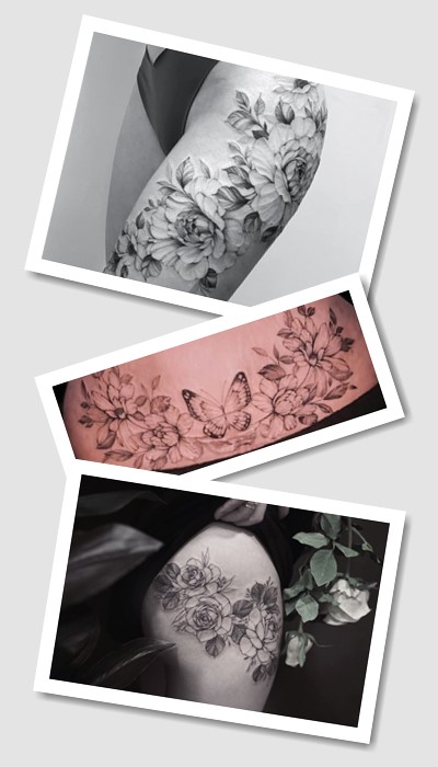 На розтяжках тату 