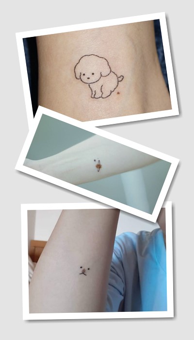 ідеї тату біля родимки