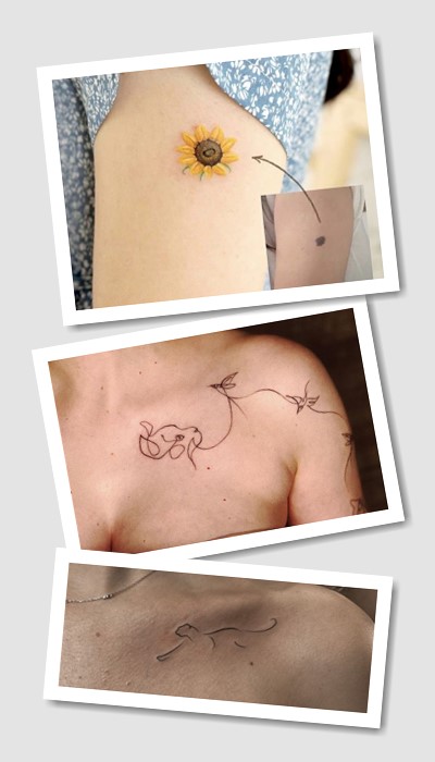 особливості тату біля родимки