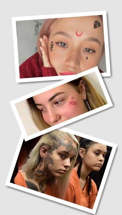 особливості тату на обличчі