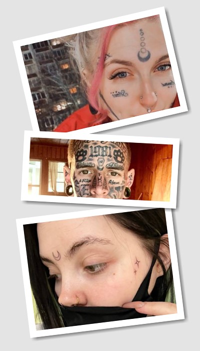 ідеї тату на обличчі