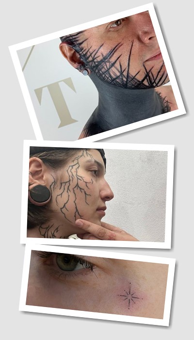 татуювання на обличчі