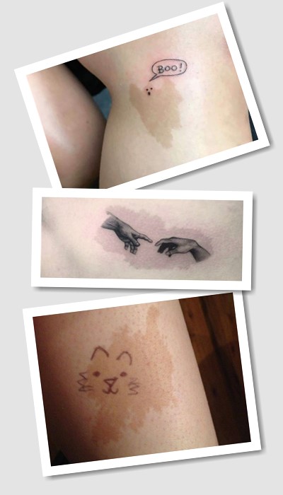 На родимій плямі тату 