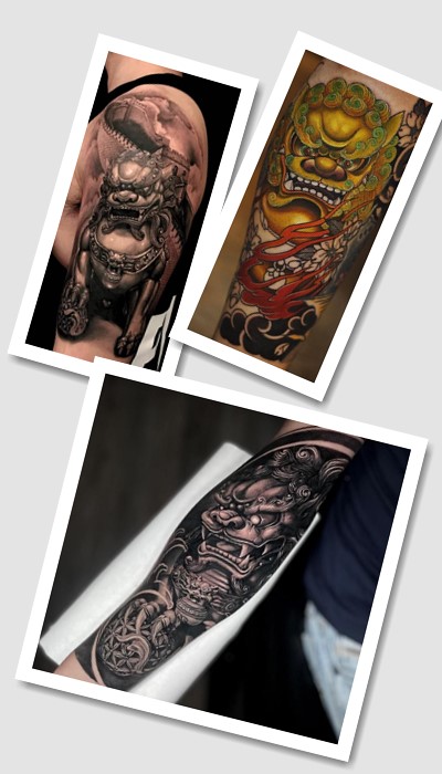 татуювання собака Фу