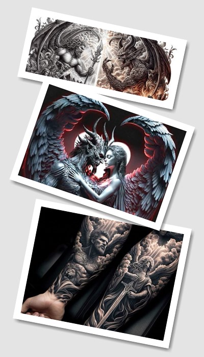 що означає татуювання пекло і рай