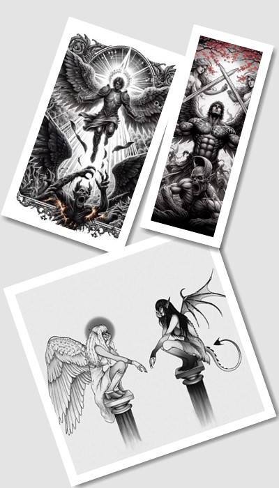 кому підійде татуювання пекло і рай