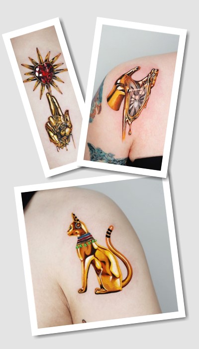 тату золото