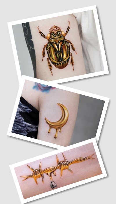 кому підійде тату золото