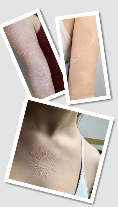 стиль татуювання білі 