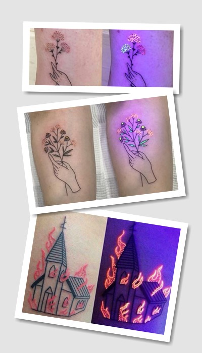 стиль татуювання неонові 