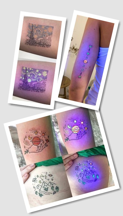 особливості татуювань неонові