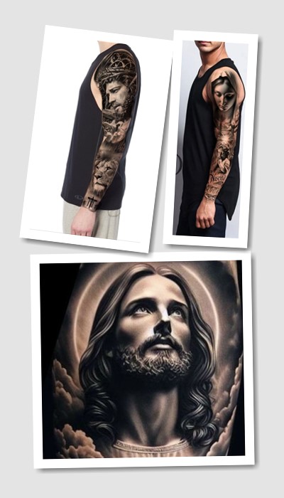 стиль тату християнські