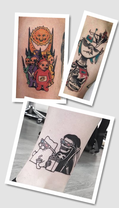 стиль татуювання смішні