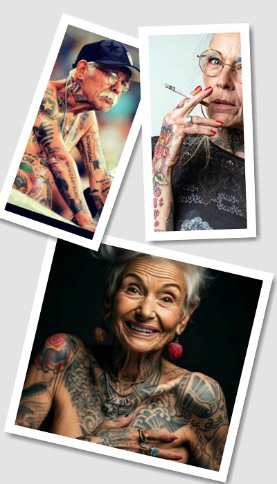 стиль татуювання в старості