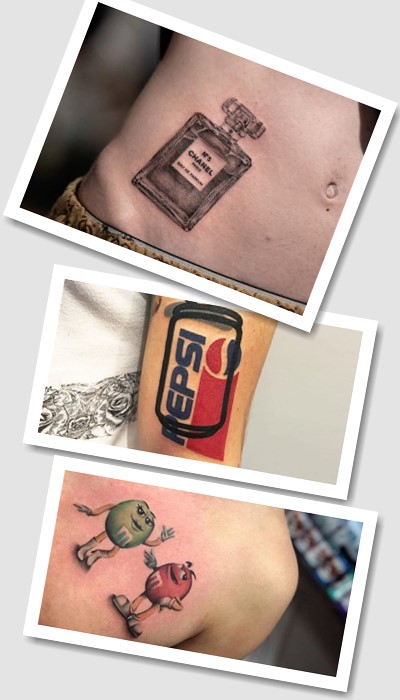 тату реклама ідеї