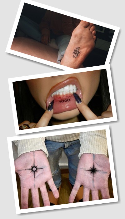 погані місця для тату