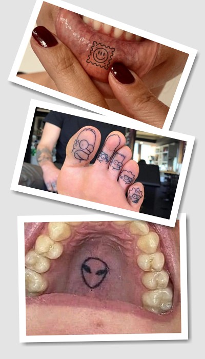 на яких місцях не треба робити тату