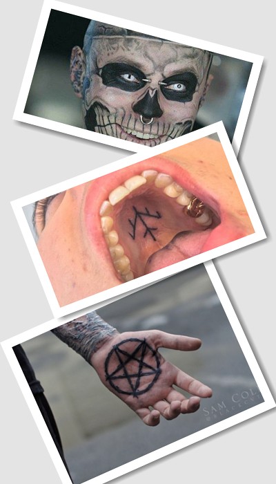 невдалі місця для тату