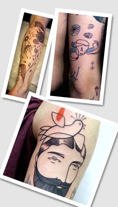 Стиль тату Арт Брют 