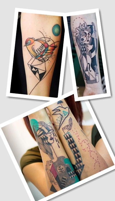 тату стиль Арт Брют