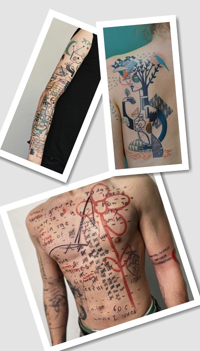 Арт Брют тату стиль