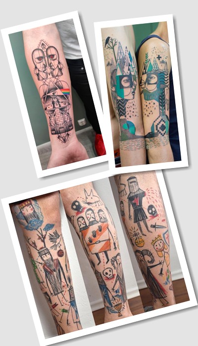 Арт Брют тату