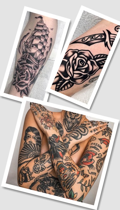 Олд скул тату