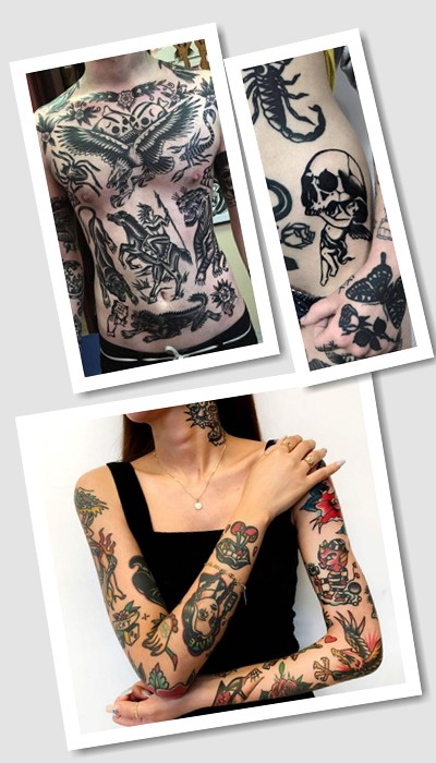 олд скул тату стиль