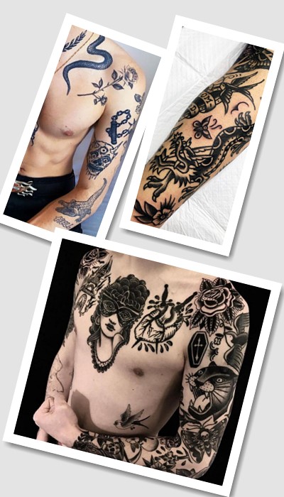 олд скуль стиль тату