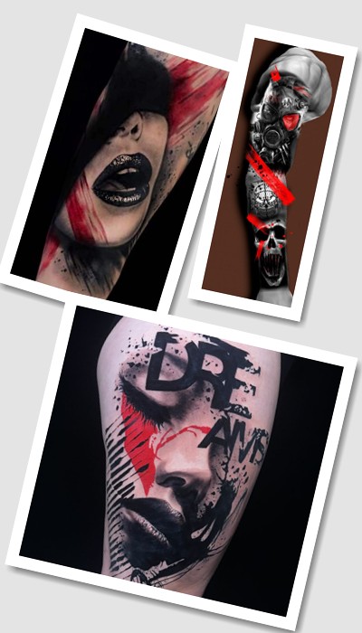 Стиль Треш тату