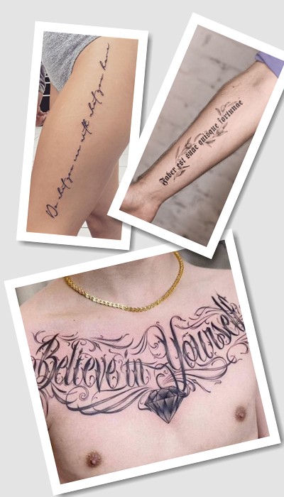 Як обрати ідеальне тату напис