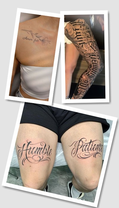 татуювання написи