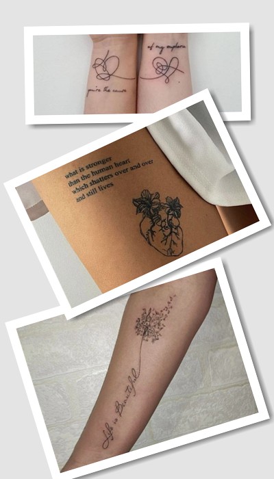 татуювання напис