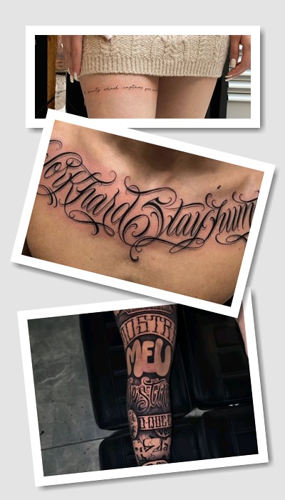 особливості татуювань з написами